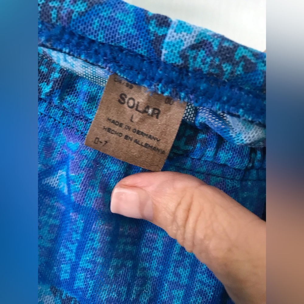 Vintage mesh swim shorts solar brand